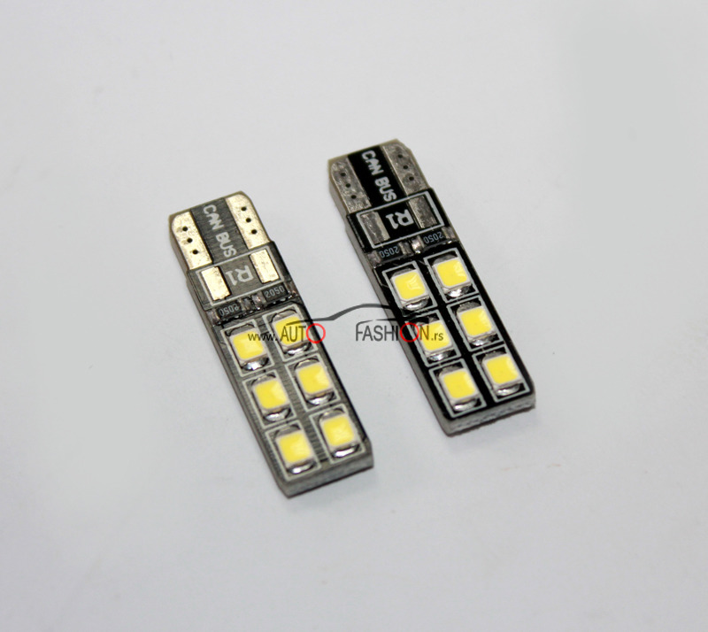 LED sijalica T10 W5W 12 SMD – pločasta