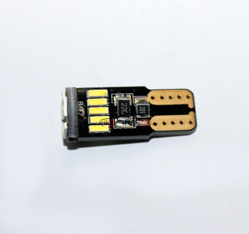 LED sijalica T10 – 15 dioda /crna/ CANBUS