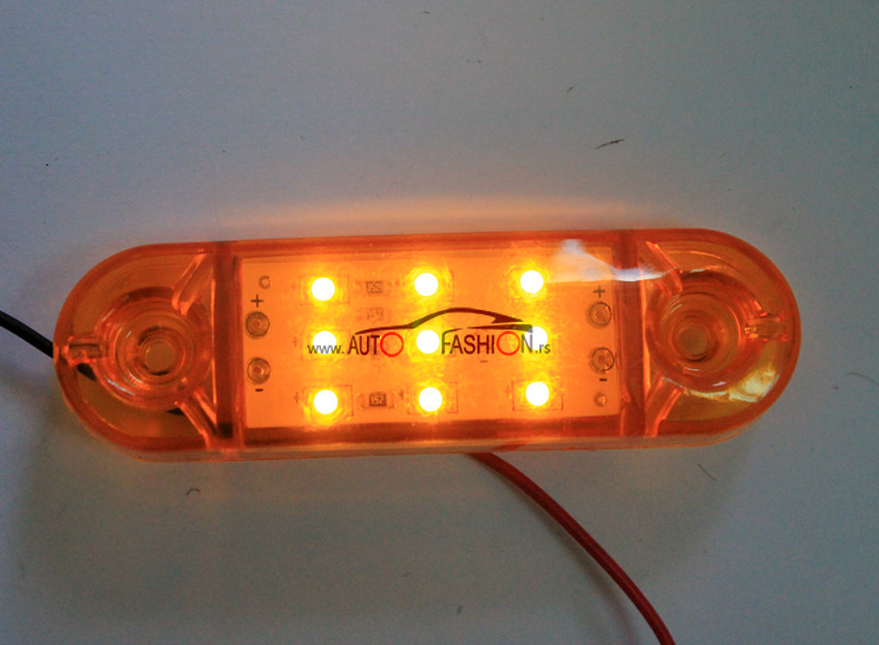 Gabarit LED pločica 9 dioda12/24V šira