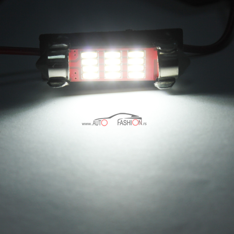 LED sijalica Festoon C10W C5W 41mm 12 smd