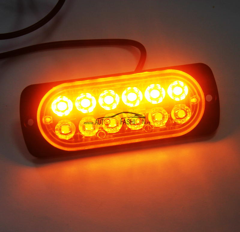 Blinkeri LED pločica 12 DIODA žuta 12V PAR