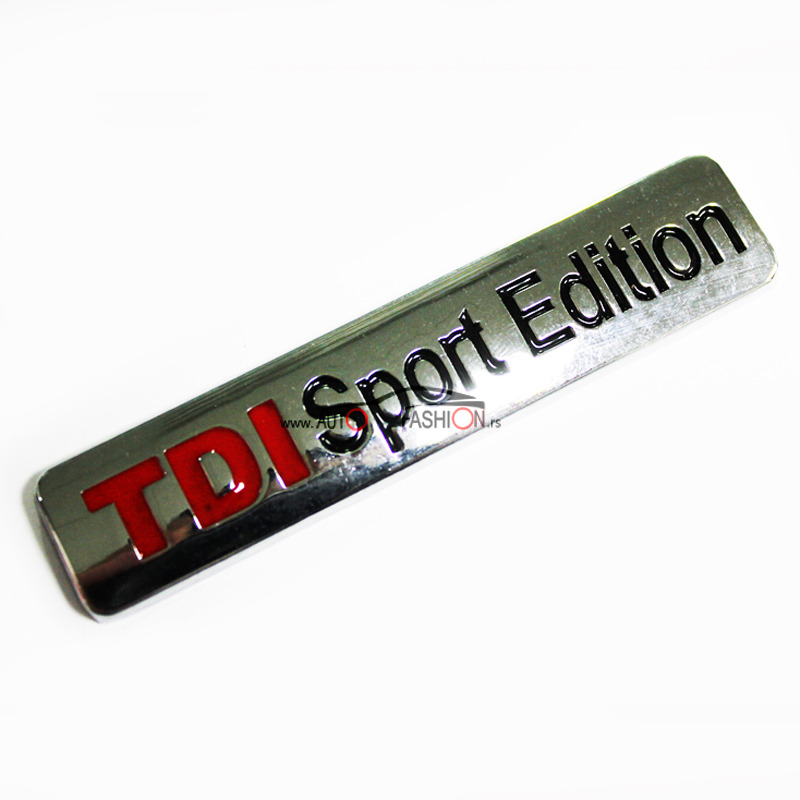 Natpis TDI sport edition – silver