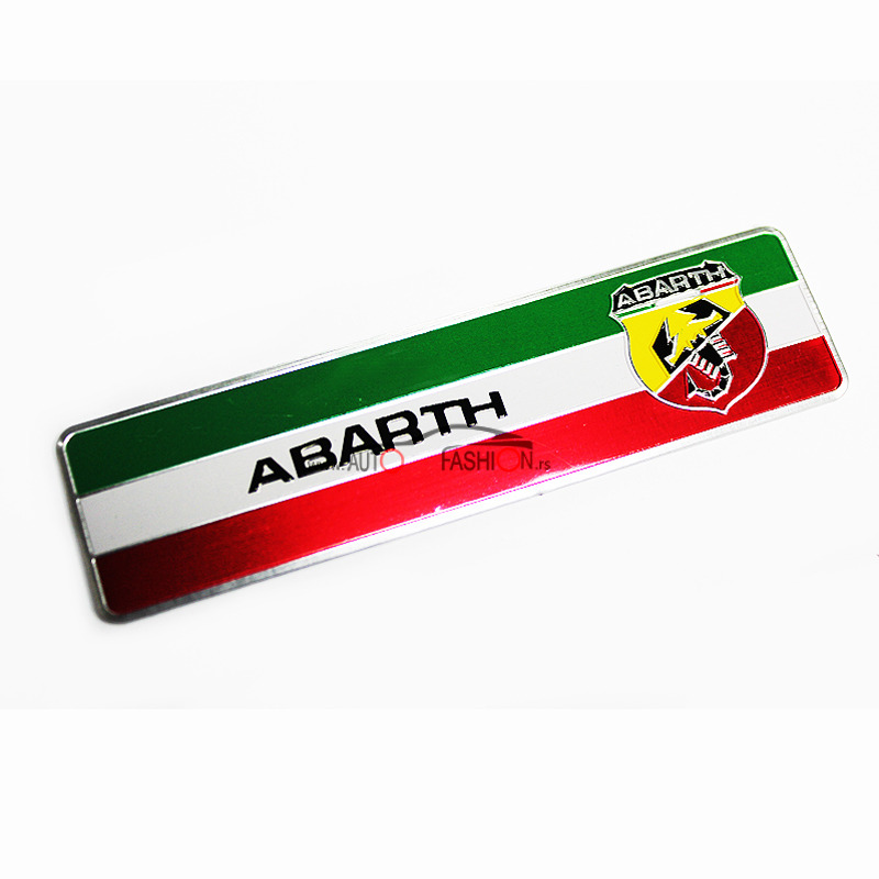 Alu stiker ABARTH zastavica