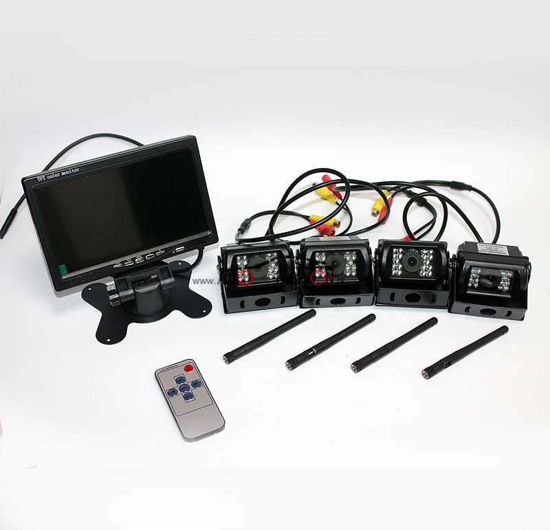 Monitor set sa 4 bežične kamere 12V-24V