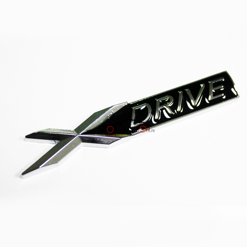Natpis X DRIVE – silver