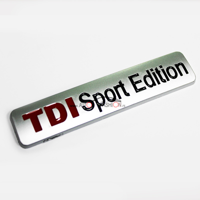 Natpis TDI sport edition – mat