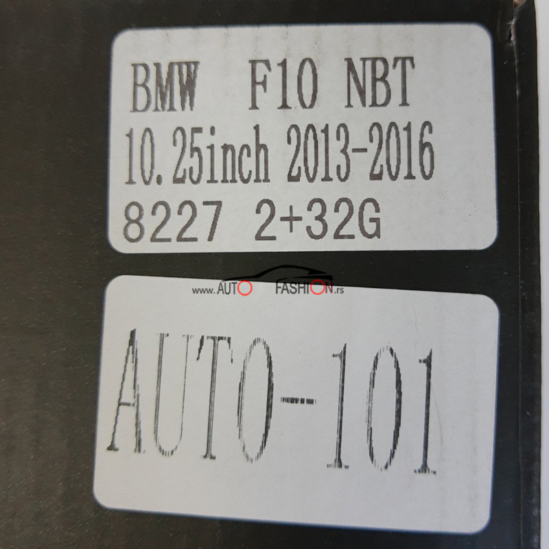 Multimedija tipska BMW F10 F11 2013-2016 10.25 inča NBT