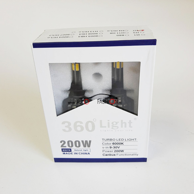 LED set H7 360° 200W 9-30V