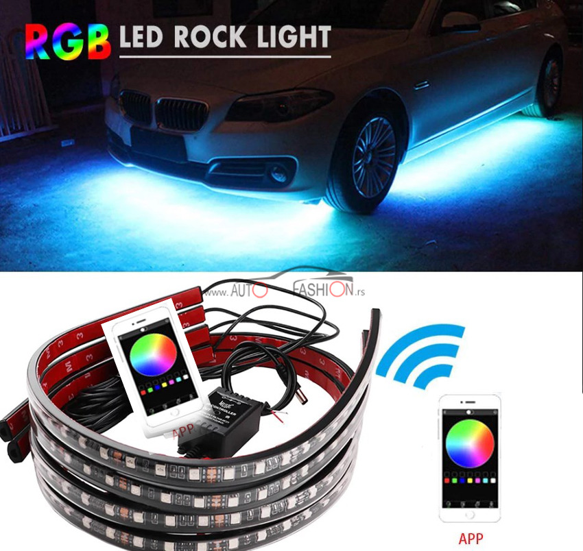 RGB LED podno dekorativno svetlo App 60-90cm
