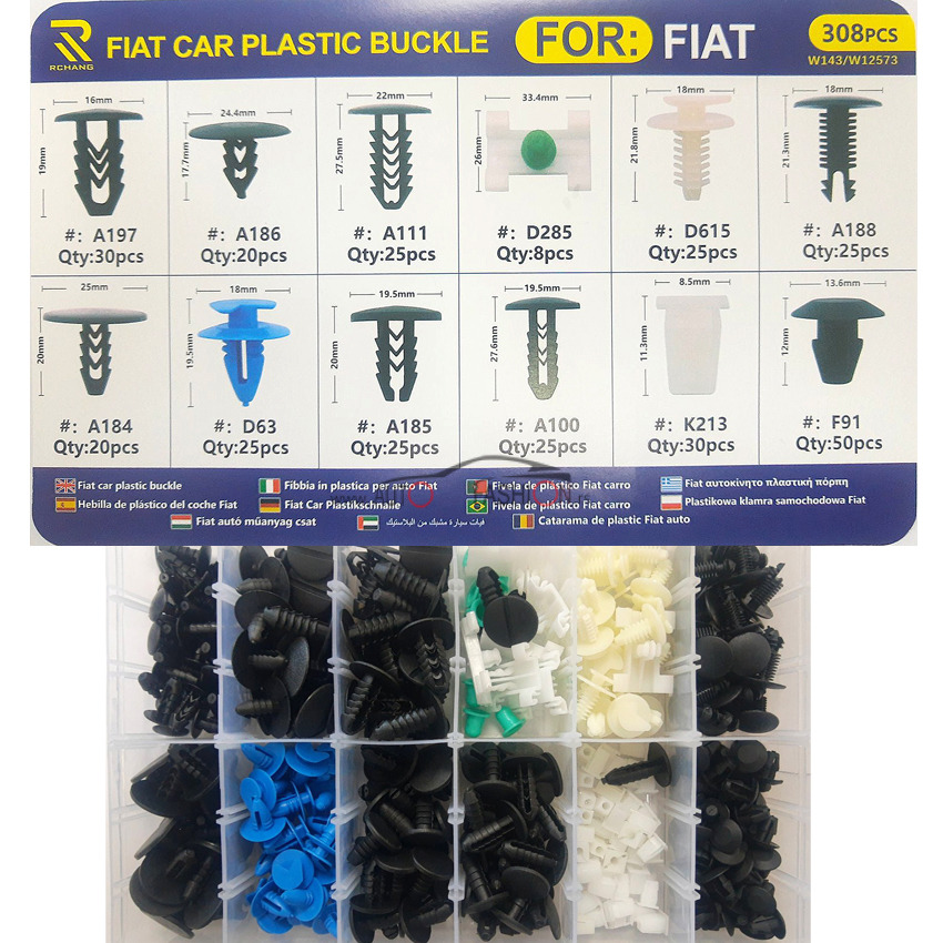 Plastične žabice za tapacirung FIAT 308 kom