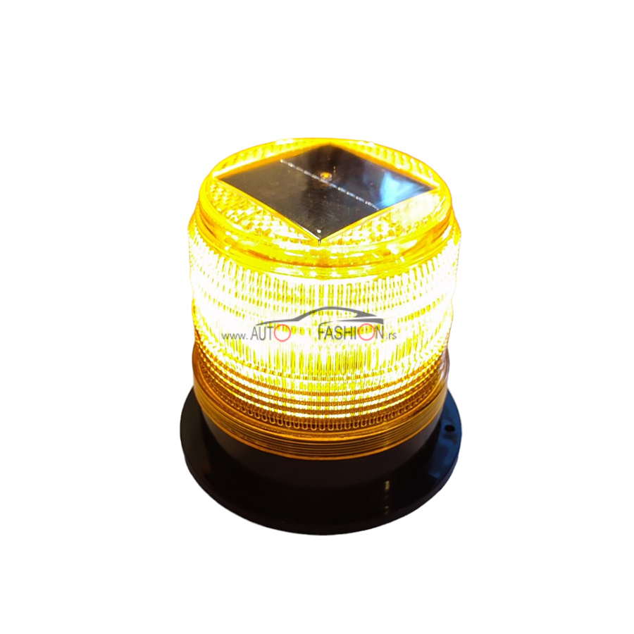 LED Rotacija žuta sa solarnim panelom