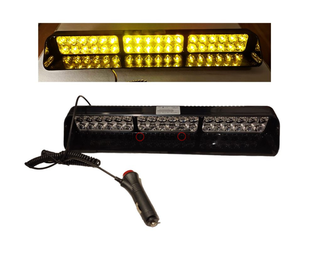 Blinkeri LED vakum 3 polja sočivo 12-24V žuti