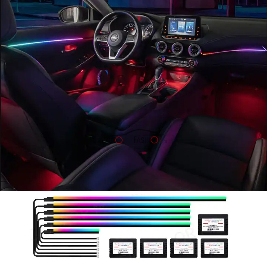RGB Traka ambijentalna nit za unutrašnjost auta 7 BOJA