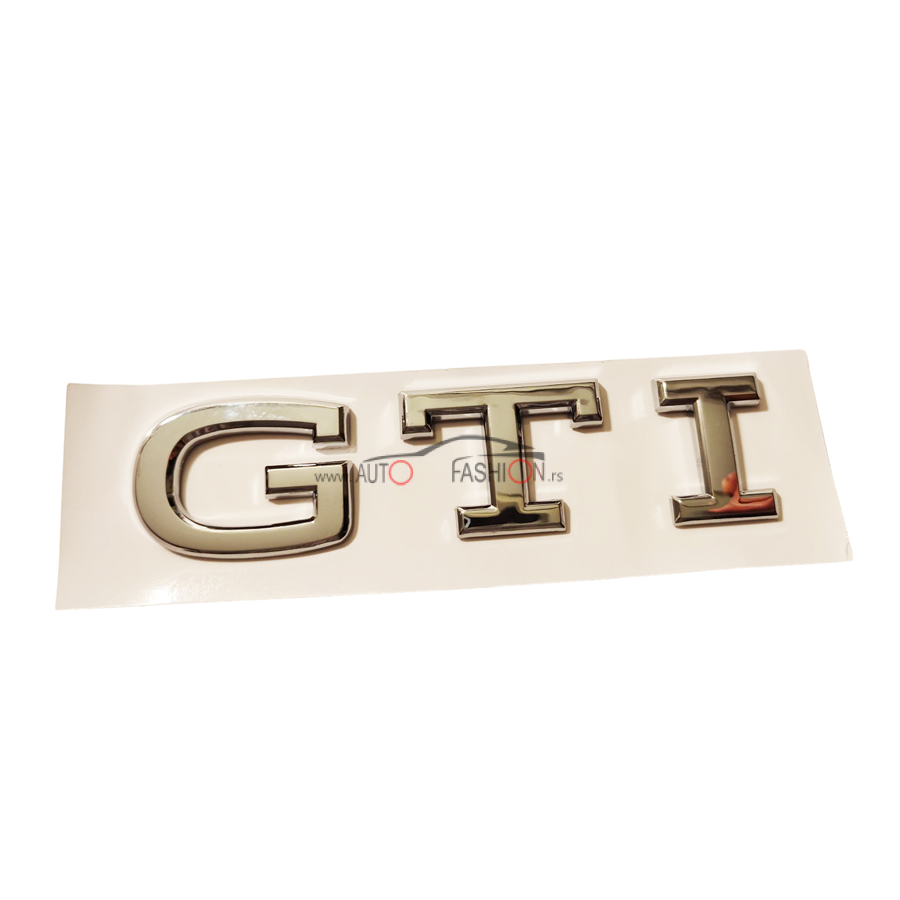 Natpis GTI silver za GOLF 8