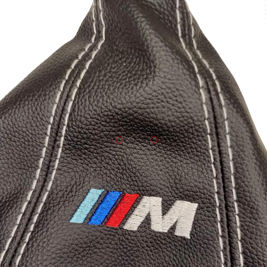 Kožica menjača univerzalna BMW M beli konac